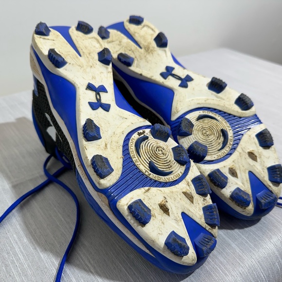 Under Armour MLB authentic high top baseball cleats, men's size 8.5 - Picture 5 of 6